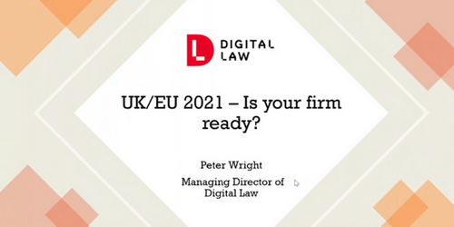 UK - EU: Is your firm ready for 2021?